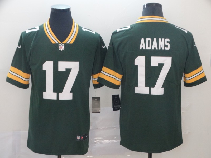 Men's Green Bay Packers Davante Adams #17 Green Team Jersey